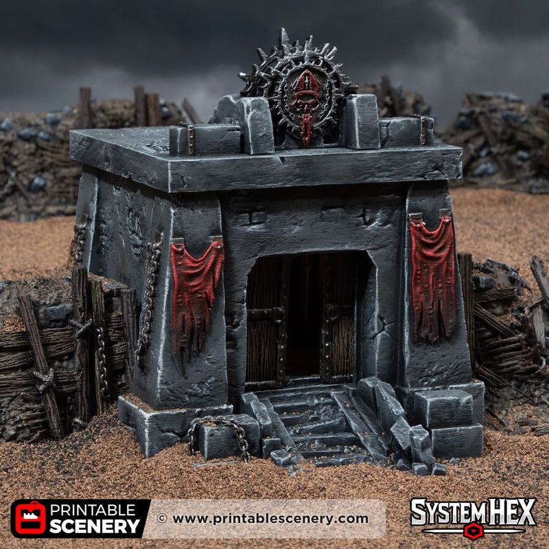 Trench Tomb – Trench Crusade compatible SystemHEX 3D printed terrain