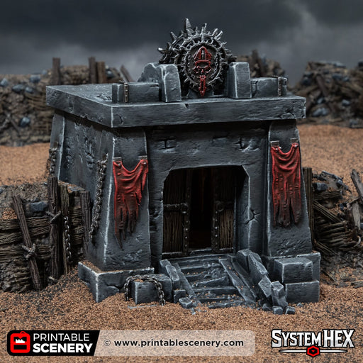 Trench Tomb – Trench Crusade compatible SystemHEX 3D printed terrain