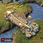 Lost Tribes Bone Bridge – Printable Scenery 3D printed tabletop terrain
