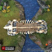 Lost Tribes Bone Bridge – Printable Scenery 3D printed tabletop terrain