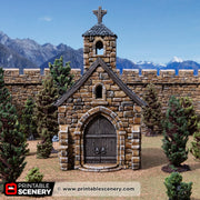 Small Chapel – Printable Scenery 3D printed tabletop terrain