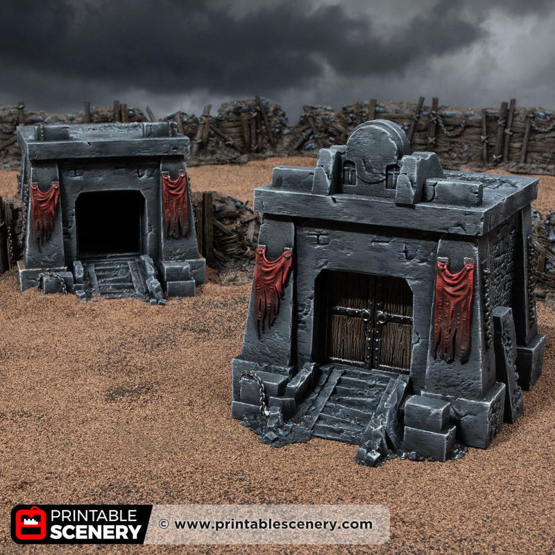 Trench Tomb – Trench Crusade compatible SystemHEX 3D printed terrain