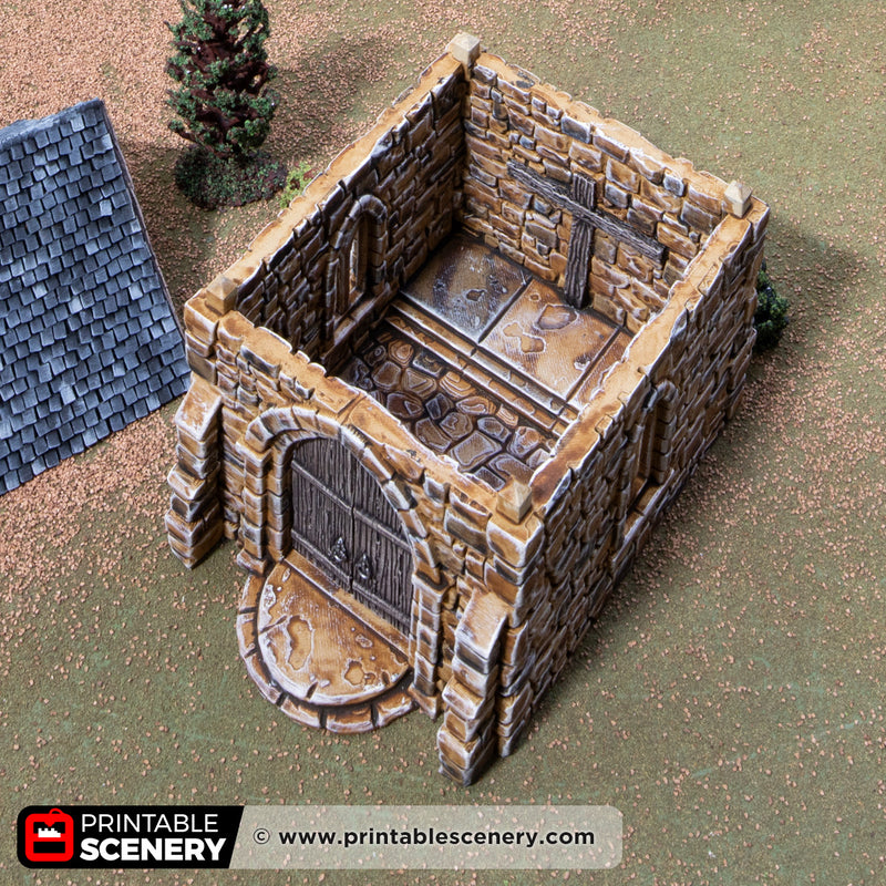 Small Chapel – Printable Scenery 3D printed tabletop terrain