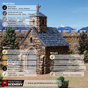 Small Chapel – Printable Scenery 3D printed tabletop terrain