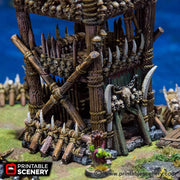 Lost Tribes Tribal Tower – Printable Scenery 3D printed tabletop terrain