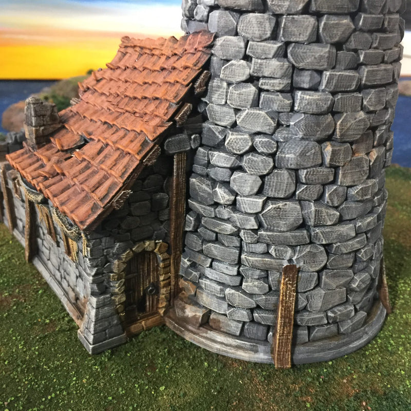 Port Winterdale Ruined Lighthouse – Printable Scenery 3D printed tabletop terrain