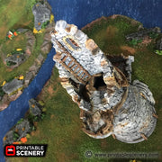 Port Winterdale Ruined Lighthouse – Printable Scenery 3D printed tabletop terrain