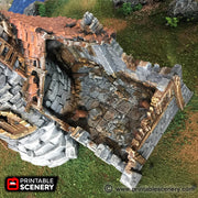 Port Winterdale Ruined Lighthouse – Printable Scenery 3D printed tabletop terrain