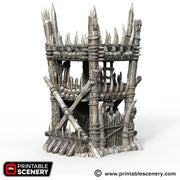 Lost Tribes Tribal Tower – Printable Scenery 3D printed tabletop terrain