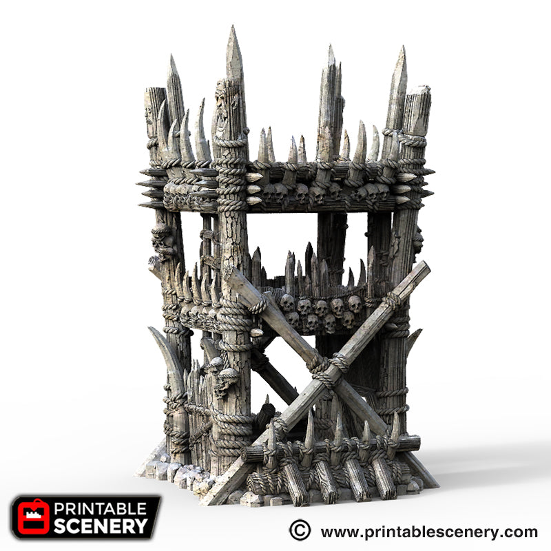 Lost Tribes Tribal Tower – Printable Scenery 3D printed tabletop terrain