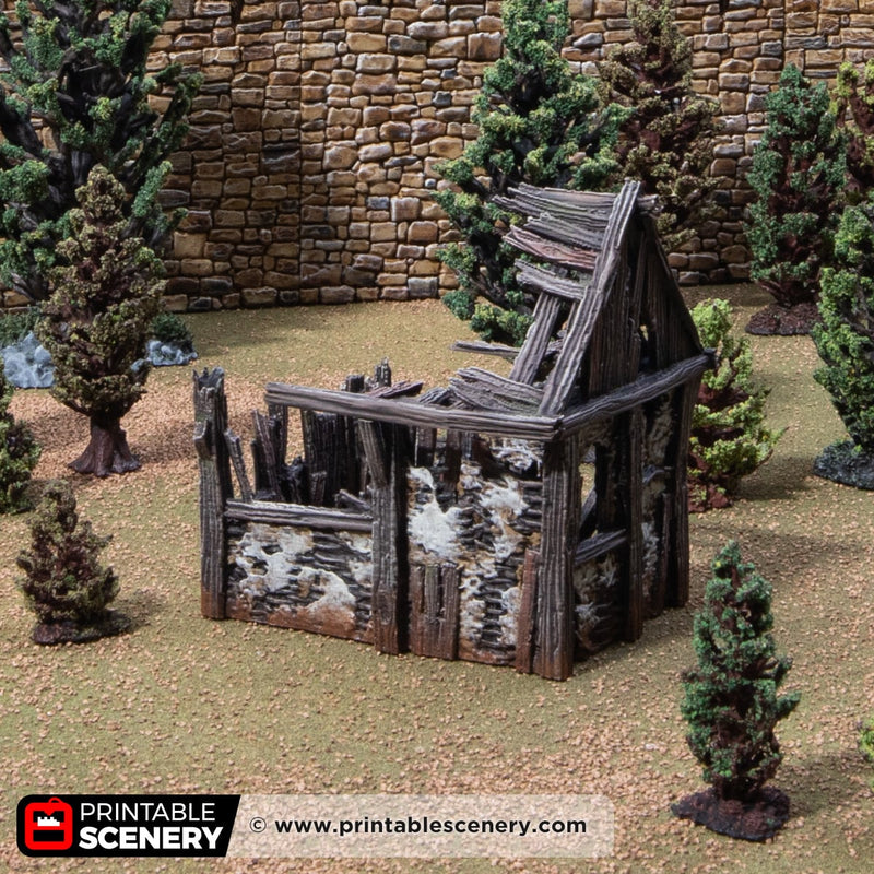 Ruined Osbert’s Shanty – Printable Scenery 3D printed tabletop terrain