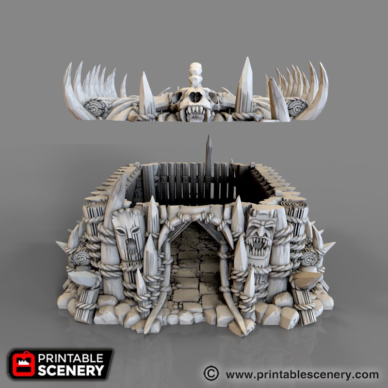 Lost Tribes Tribal House – Printable Scenery 3D printed tabletop terrain