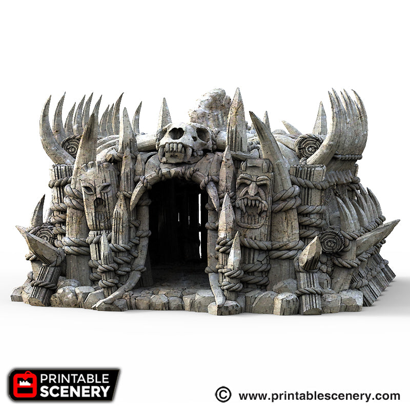 Lost Tribes Tribal House – Printable Scenery 3D printed tabletop terrain