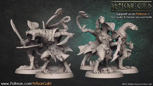 Nagarot Thralls - Artisan Guild Maneater Nagarots | Monster | Fantasy | DnD | Rogue | Fighter | Ranger | Yuan-Ti | Snakefolk | Nagaji