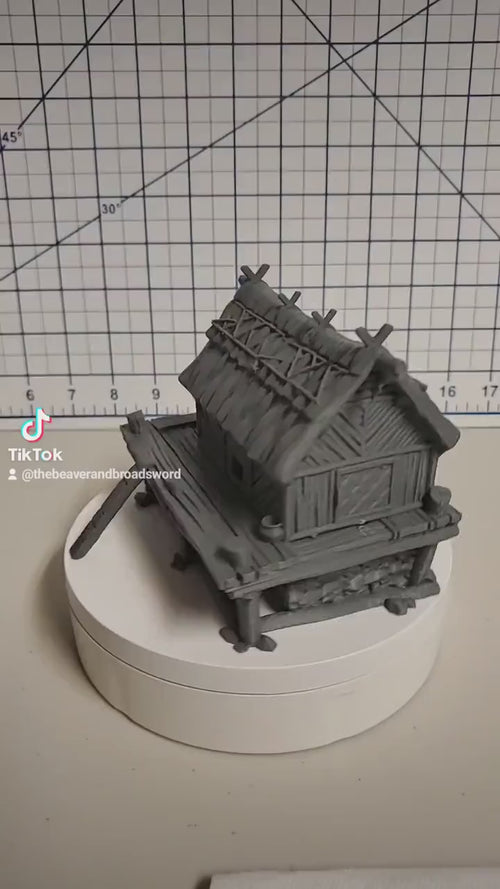 Medieval Chicken Coop | Tabletop Terrain | Dungeons And Dragons | Painted Tabletop | Tabletop Modular Building Kit | Pathfinder