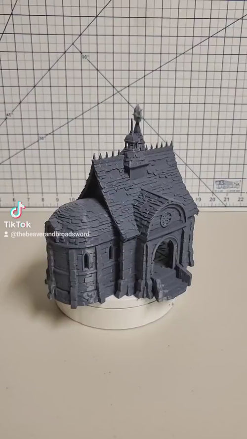The Mausoleum | Tabletop Terrain | Dungeons And Dragons | Painted Tabletop | Tabletop Modular Building Kit | Pathfinder