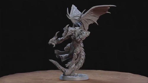 Flamagath Blackflame 28/32mm mini - Artisan Guild | Dragon | Dragonkin | Dragonborn | Sorcerer | Wizard | Warlock | Pathfinder | Wargaming