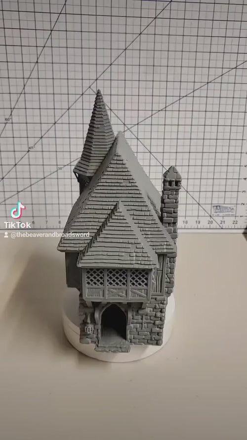 Wightwood Abbey Abbot’s House | Tabletop Terrain | Dungeons And Dragons | Painted Tabletop | Tabletop Modular Building Kit | Pathfinder