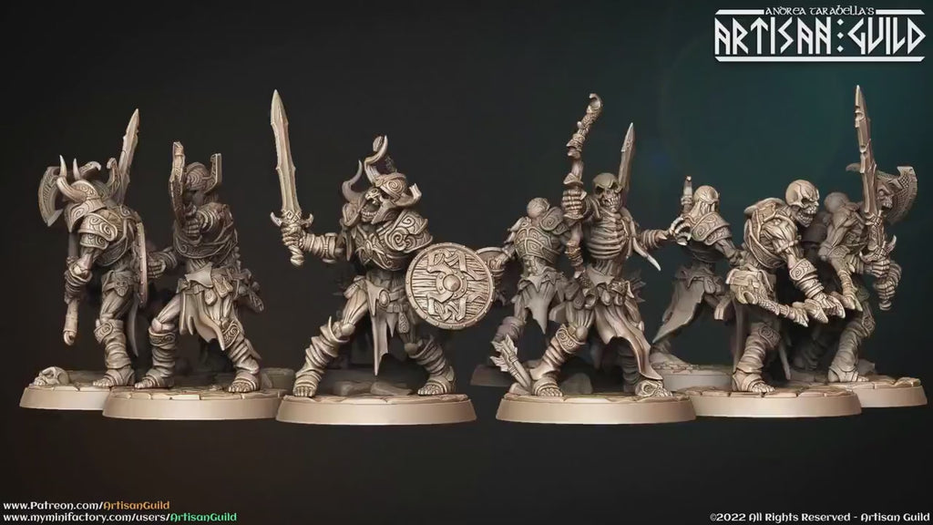 DnD 20 Miniature Encounter Set - Darkness of the Lich Lord - Artisan Guild mini, D&D, Skeleton, Monster, Undead, Necromancer, Pathfinder