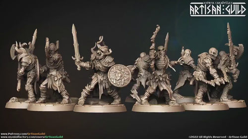 DnD 20 Miniature Encounter Set - Darkness of the Lich Lord - Artisan Guild mini, D&D, Skeleton, Monster, Undead, Necromancer, Pathfinder