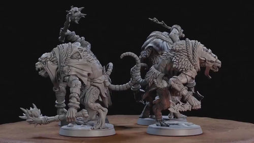 Sandfang Brutes 28/32mm mini set - Artisan Guild | Animal | Rat | Ogre | Monster | Ratfolk | Large | Pathfinder | Wargaming | Huge | Set