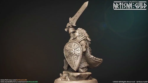 Gerta - Artisan's Guild | Female | Dwarf | Fighter | Melee | PC | DnD | Warrior | Pathfinder | 32mm | Fantasy | Dungeons and Dragons