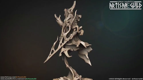 King Skutagaard - Artisan Guild | DnD | Undead | Monster | Wizard | Sorceror | Skeleton | 32mm | Pathfinder | Lich | TTRPG | Necromancer