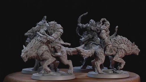 Orr'ugs Wolf Riders - Artisan Guild | Wolf | Fantasy | DnD | Pathfinder | Companion | Half Orc | Fighter | Ranger | Plains | Steppe | Animal
