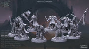 Shadow Knights - dnd miniature - Cast N Play Riders of Doom - Wargaming, Human, Male, Fighter, Barbarian, Cleric, Paladin, Evil, Undead