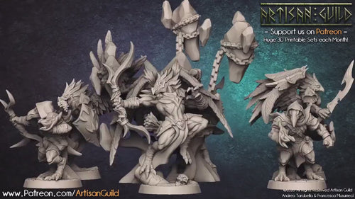 Kenku E Aarakocra Rogue Trickster premium DnD mini - High Quality Resin Printed 28mm 32mm Tabletop Miniature, Tough, Durable, Figurine