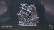 Dark Baron Harkon - dnd miniature  Cast N Play Riders of Doom, Wargaming, Human, Male, Fighter, Cleric, Paladin, Boss, Monster, Evil, Undead