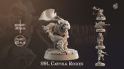 Catfolk Rogues mini set | DnD Miniature, Premium Resin, Durable and Tough for your TTRPG and Wargaming! 32mm, 28mm, Tabaxi, Ranger, Thief