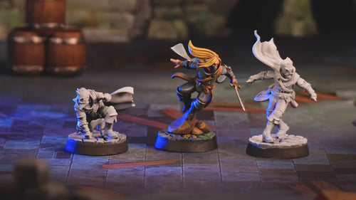 Caped Rogues mini set | DnD Miniature, Premium Resin, Durable and Tough for your TTRPG and Wargaming! 32mm, 28mm, Thief, Assassin