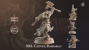 Catfolk Barbarians mini set | DnD Miniature, Premium Resin, Durable and Tough for your TTRPG and Wargaming! 32mm, 28mm, Fighter, Warrior