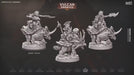 Vulcan Eques  - dnd miniature - Cast N Play Vulcan Dwarves | Dwarf 32mm | Fighter | mount | Barbarian | triceratops | Pathfinder | Wargaming