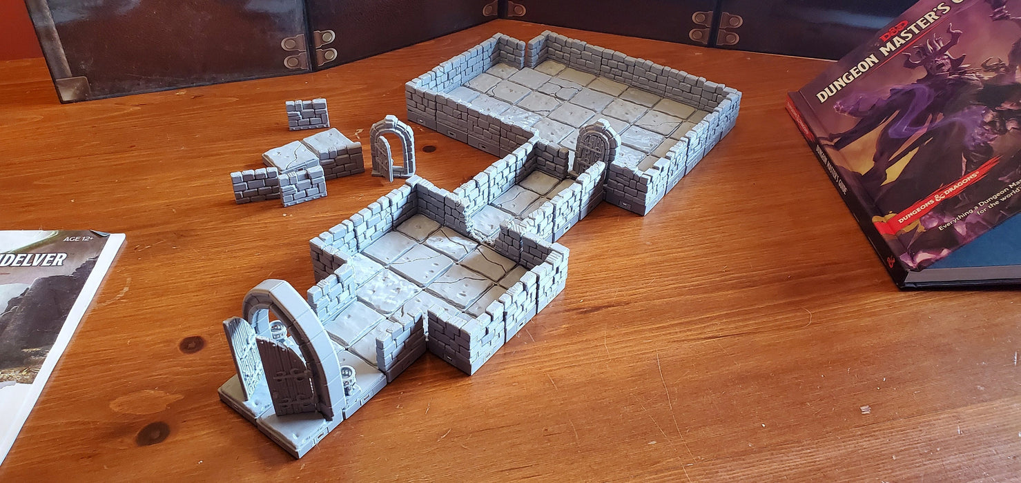 MAGNETIC Dungeon Tiles - Dragon's Rest Kits and Expansions - 1.5" Scale - Perfect to get you started - Modular Terrain