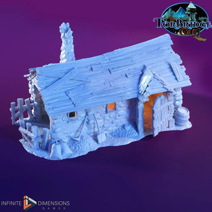 The Slum Shacks | Tabletop Terrain | Dungeons And Dragons | Painted Tabletop | Tabletop Modular Building Kit | Pathfinder