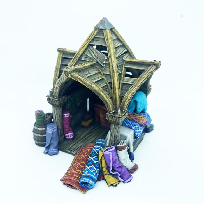 The Market Stalls - Torbridge Cull | Tabletop Terrain | Village Scenery |Dungeons And Dragons | Tabletop Modular Building Kit | Pathfinder |