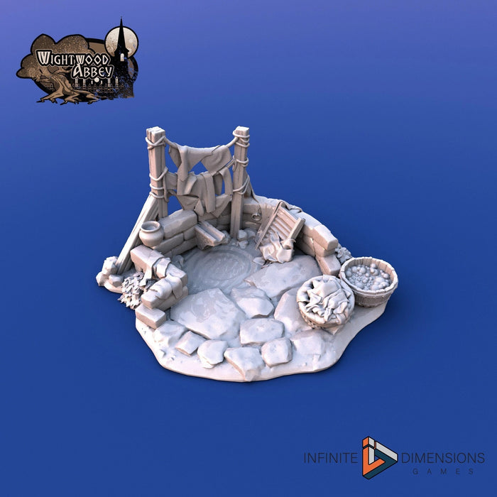 The Laundry | Tabletop Terrain | Dungeons And Dragons | Painted Tabletop | Tabletop Modular Building Kit | Pathfinder