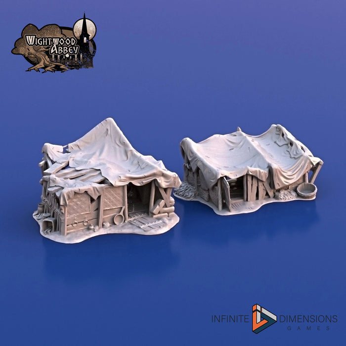 Beggars’ Hovels | Tabletop Terrain | Dungeons And Dragons | Painted Tabletop | Tabletop Modular Building Kit | Pathfinder