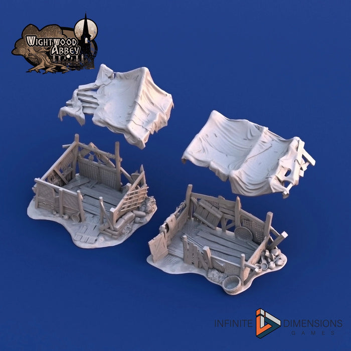 Beggars’ Hovels | Tabletop Terrain | Dungeons And Dragons | Painted Tabletop | Tabletop Modular Building Kit | Pathfinder