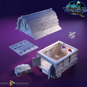 The Fur Trader’s - Miniature terrain for Dungeons And Dragons | Tabletop Modular Building Kit | Pathfinder | Wargaming | 28mm Scale