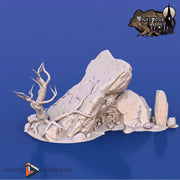 Ancient Tomb | Tabletop Terrain | Dungeons And Dragons | Painted Tabletop | Tabletop Modular Building Kit | Pathfinder