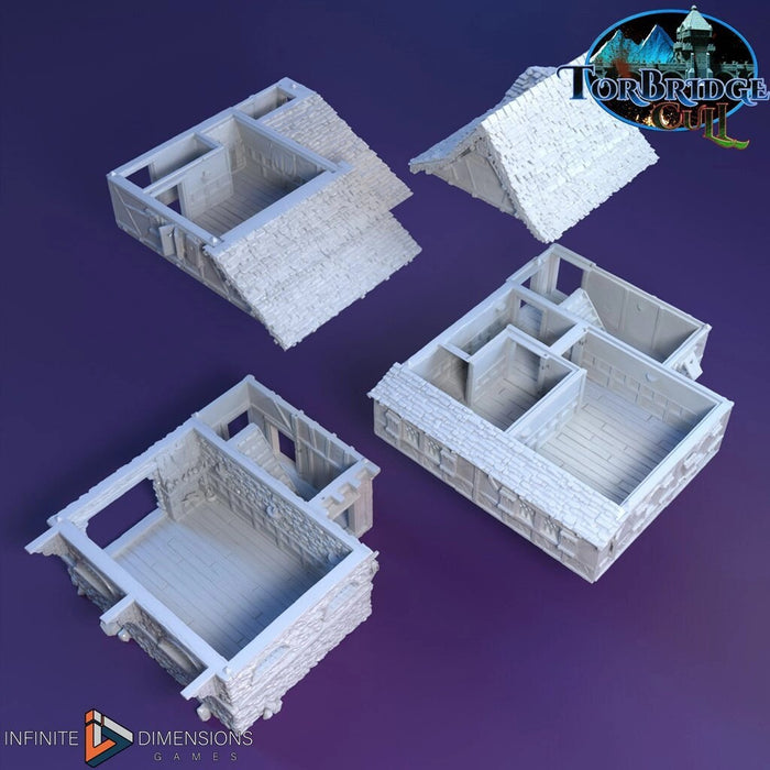 The Last Hearth Guest House | Tabletop Terrain | Dungeons And Dragons | Painted Tabletop | Tabletop Modular Building Kit | Pathfinder