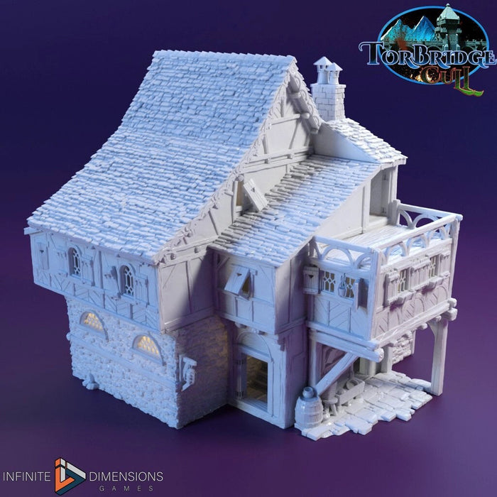 The Last Hearth Guest House | Tabletop Terrain | Dungeons And Dragons | Painted Tabletop | Tabletop Modular Building Kit | Pathfinder