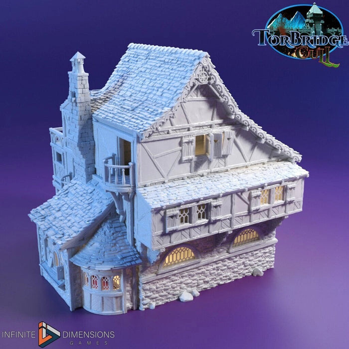 The Last Hearth Guest House | Tabletop Terrain | Dungeons And Dragons | Painted Tabletop | Tabletop Modular Building Kit | Pathfinder