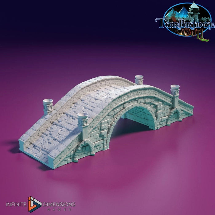 The Great Torbridge (Bridge/Tower) | Tabletop Terrain | Dungeons And Dragons | dnd | Tabletop Modular Building Kit | Pathfinder