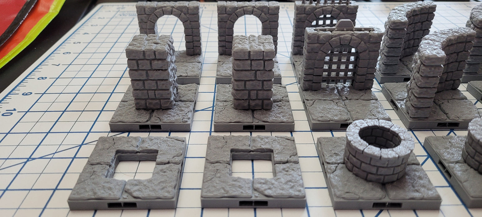 Magnetic Dungeon Tiles Expansions Set 3 | Fat Dragon Games | Tabletop Terrain | Dungeons And Dragons Painted Tabletop Pathfinder Terrain