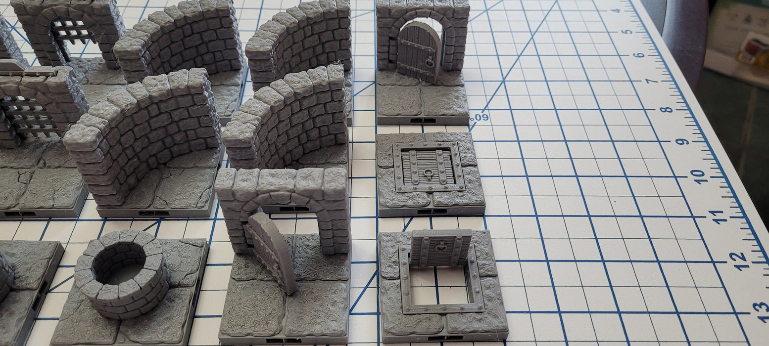 Magnetic Dungeon Tiles Expansions Set 3 | Fat Dragon Games | Tabletop Terrain | Dungeons And Dragons Painted Tabletop Pathfinder Terrain