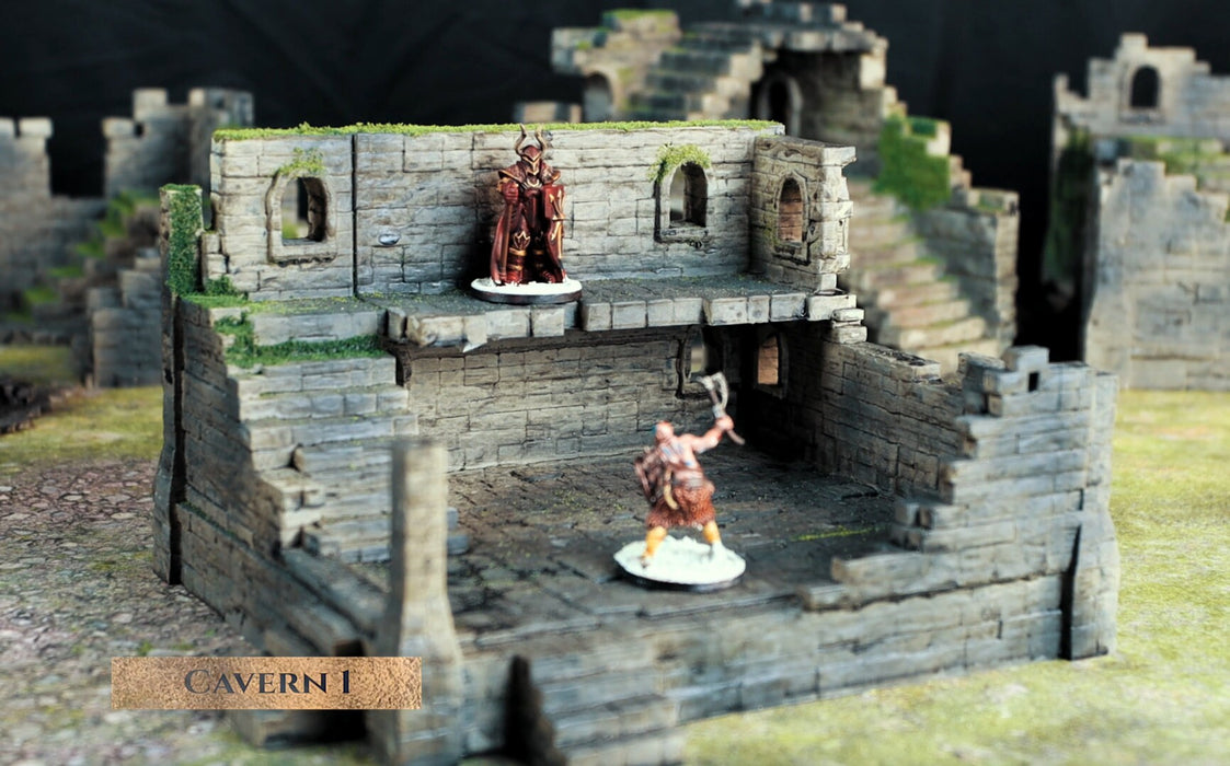 Ruins Terrain 2 - The Ruins of Ashborne - Tabletop Ruins Terrain for your DnD/Pathfinder/TTRPG and Wargaming setup!